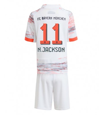Bayern Munich Nicolas Jackson #11 Udebanetrøje Børn 2025-26 Kortærmet (+ Korte bukser)